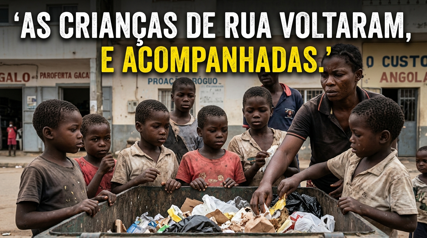 As crianças de rua voltaram, e acompanhadas pelos pais